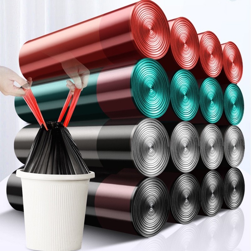 垃圾袋家用加厚厨房手提式黑色塑料袋宿舍用学生抽绳大号平口背心,家庭/个人清洁工具,家用垃圾袋,淘宝优惠券,粉丝福利购,淘宝优惠卷