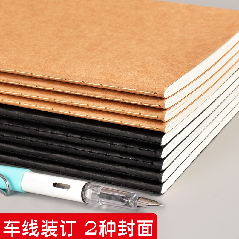 誉品笔记本本子新款初高中生用文具小学生办公用品记事本A5工作软抄本日记本软皮软面抄练习作业本横线线装图片