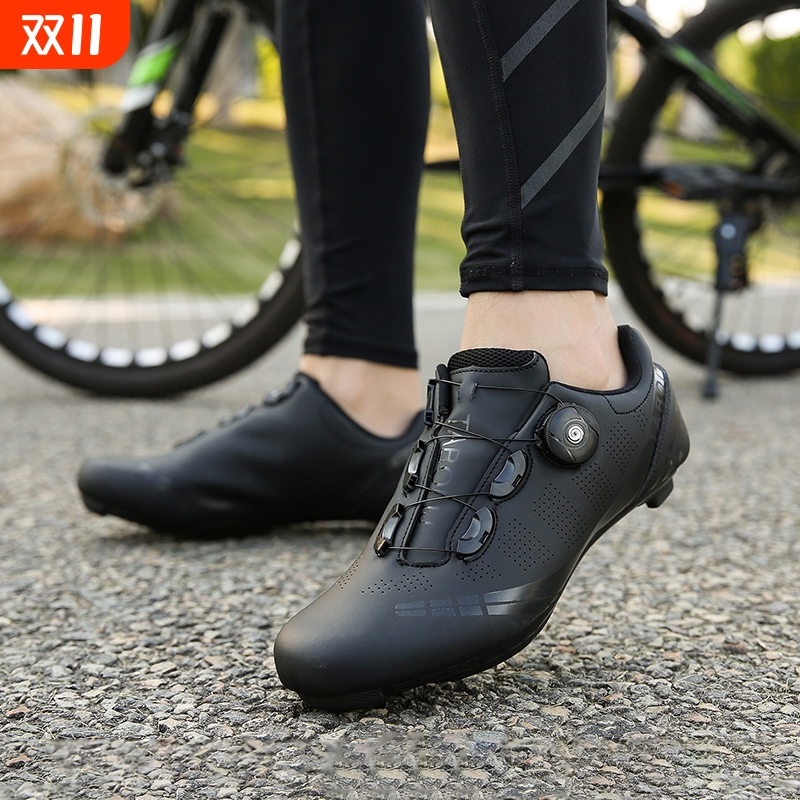 公路车锁鞋自行车骑行鞋专业无锁鞋男春夏山地车非锁硬底动感单车