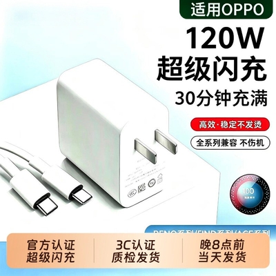 适用oppo120W超级闪充充电器