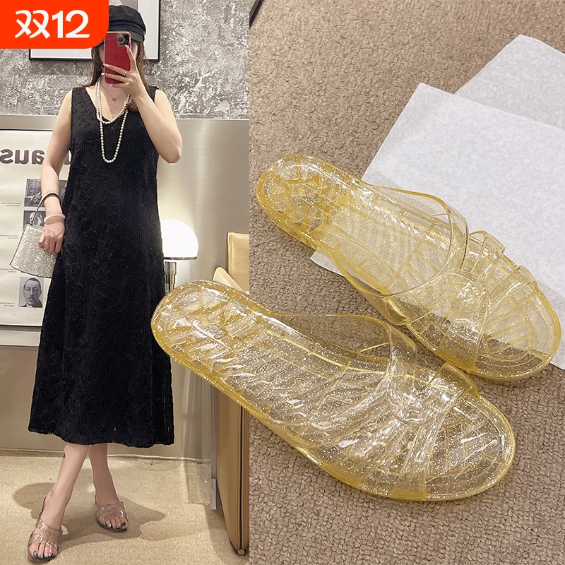 透明防滑女士凉拖|超1.3万次加购