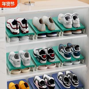 鞋柜收纳架省空间神器鞋托家用客厅双层隔板收纳鞋架子鞋子单鞋