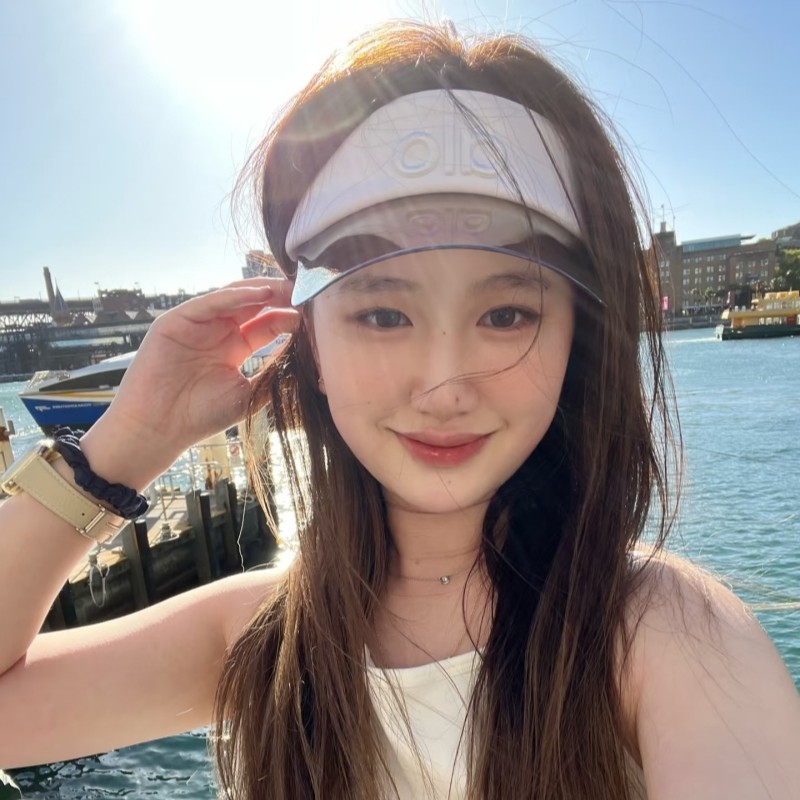 帽子女空顶帽无顶渐变遮阳防晒网球运动跑步太阳帽