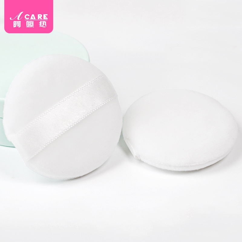 粉扑/植绒AC1sl001-带绒散粉蜜粉圆形双绒面迷你小号粉方形粉饼定