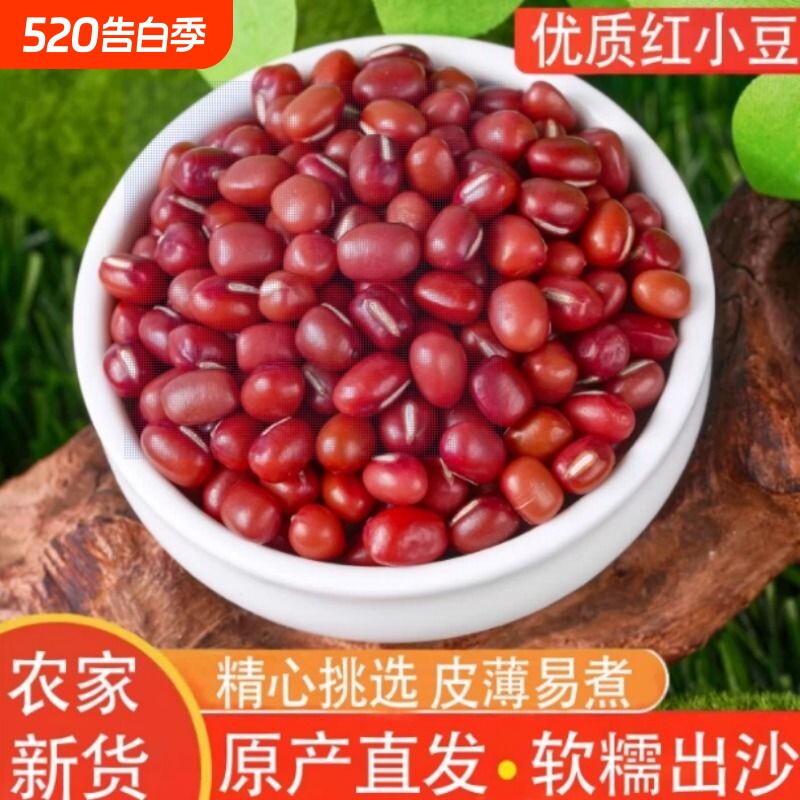 赤小豆红小豆五谷杂粮新豆子大粒红豆熬粥营养豆浆赤豆粗粮小红豆