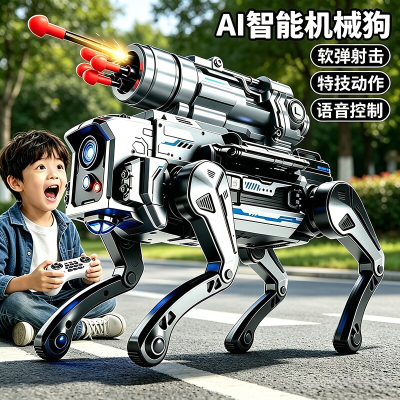 【三云台可换】高级机械狗玩具图片