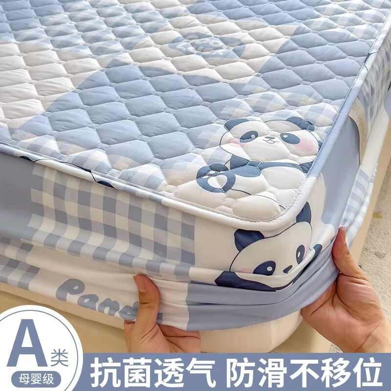 水星星夹棉床笠罩单件床罩床垫保护罩床套单人学生宿舍全包床单