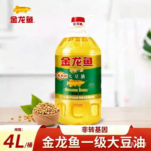 金龙鱼精炼一级大豆油4L