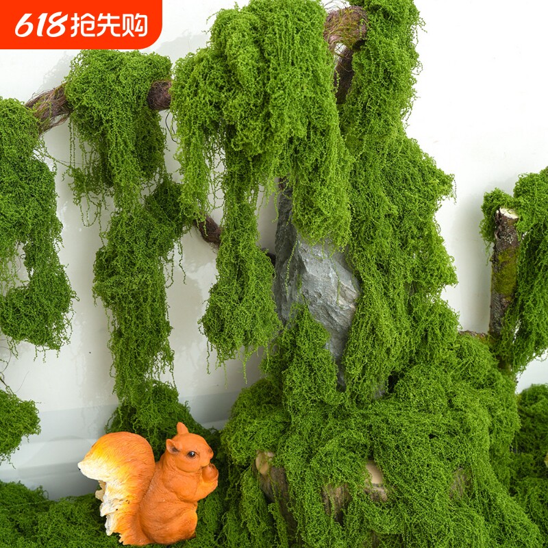 仿真苔藓造景假青苔手撕毛线草皮绿植装饰人造草寺微景观庭院盆景