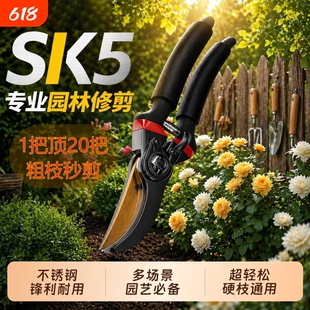 新款剪枝剪刀园林花艺修剪树枝剪刀果树剪刀粗大花剪园艺剪子工具