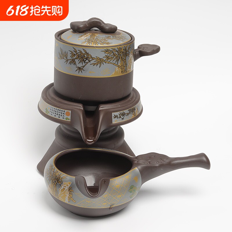新款紫砂茶具套装懒人泡茶神器功夫茶具自动泡茶壶泡茶杯高档送礼