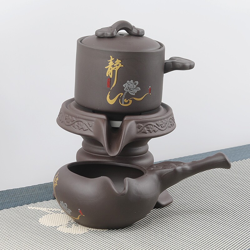紫砂功夫茶具套装中式自动茶壶茶杯家用陶瓷茶艺套装
