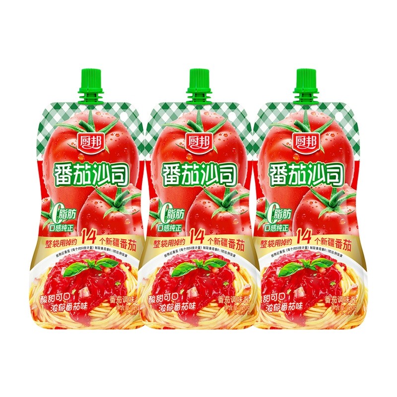 厨邦番茄沙司（挤挤装）320g*3
