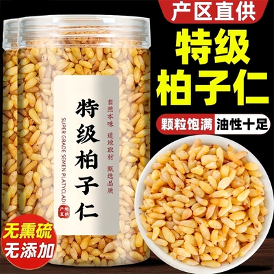 柏子仁中药材野生正品500g柏籽仁柏实柏泡茶泡水喝非粉炒柏子仁茶
