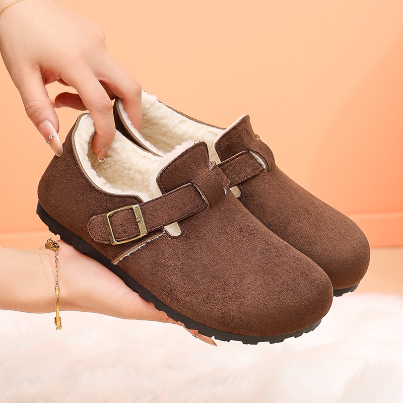 冬季勃肯鞋加绒保暖时尚百搭