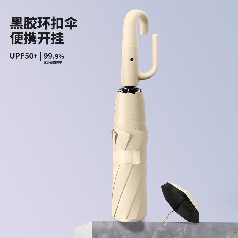 【破损包赔】全自动环扣雨伞图片