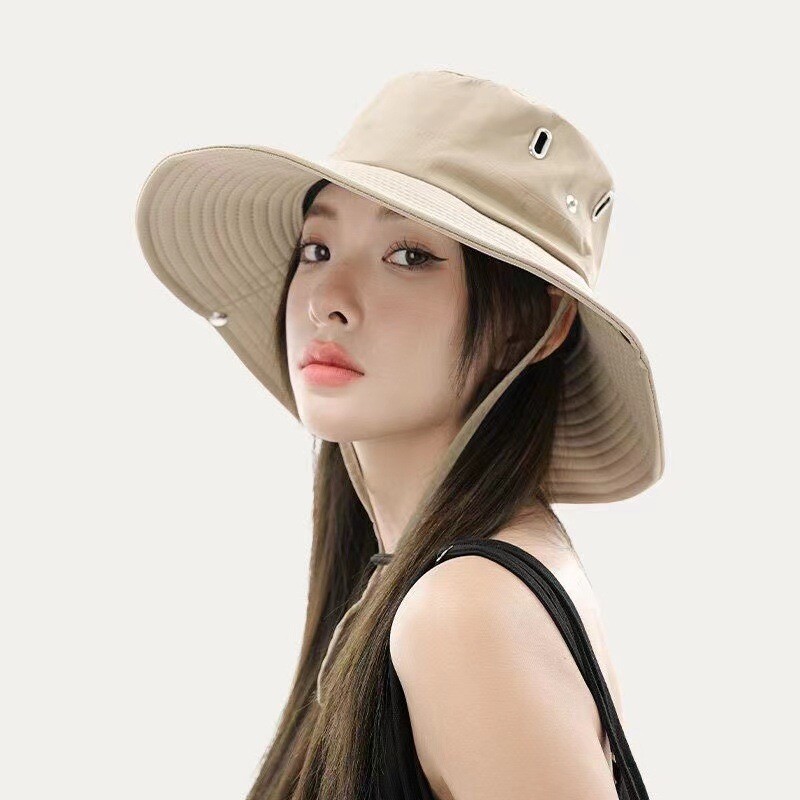 登山帽西部牛仔渔夫帽防晒帽遮阳户外露营帽新款女夏挡紫外线