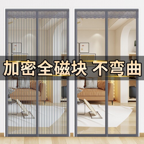 门帘防蚊2026新款金刚网加密磁块自吸免打孔家用卧室夏季防蝇纱窗
