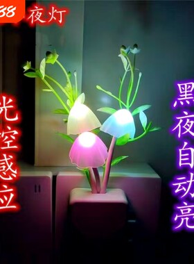 led智能光控感应节能插电小夜灯