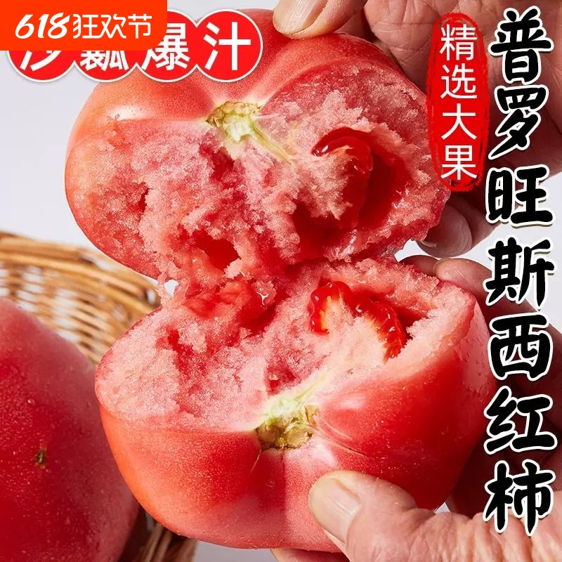 正宗普罗旺斯番茄西红柿5斤新鲜自然熟水果番茄沙瓤农家蔬菜番茄
