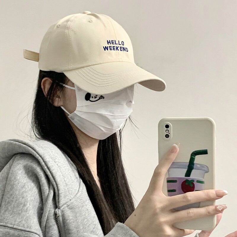 遮阳防晒弯檐显脸小棒球帽男女款图片