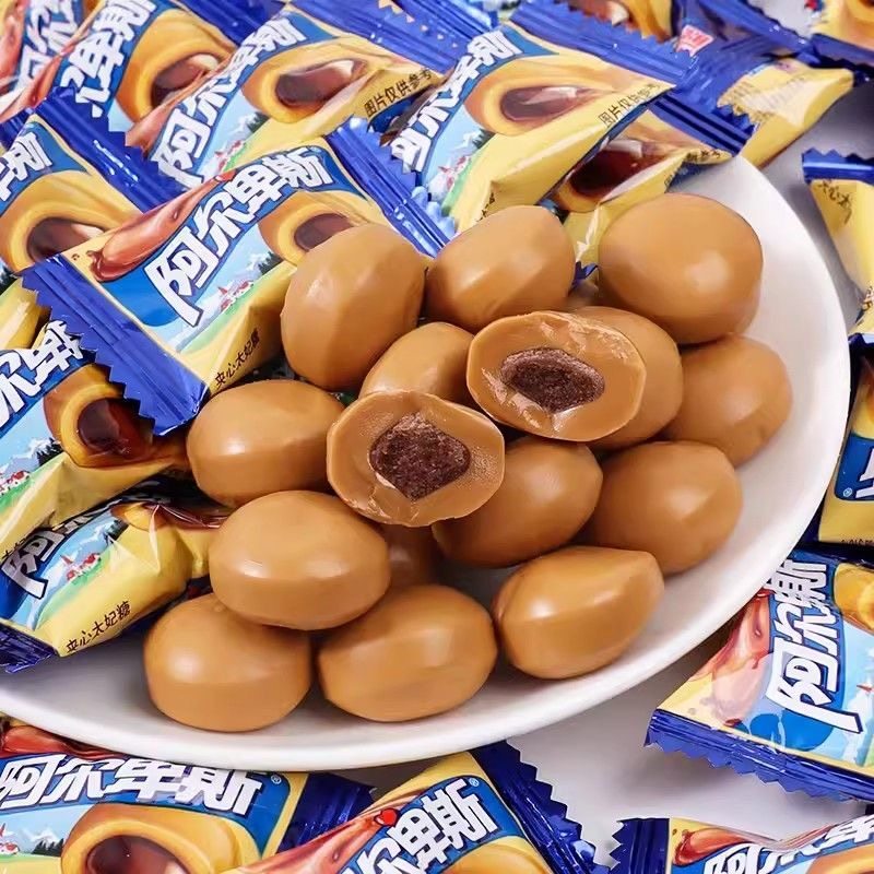 阿尔卑斯巧克溢巧克力流心太妃糖结婚庆喜糖散装伴手礼小零食年货