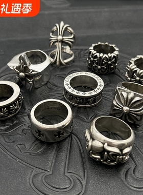 复古十字架戒指哥特风