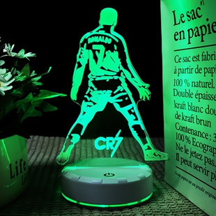 足球系列摆件小夜灯c罗梅西网红手办周边生日礼物纪念送男友男生