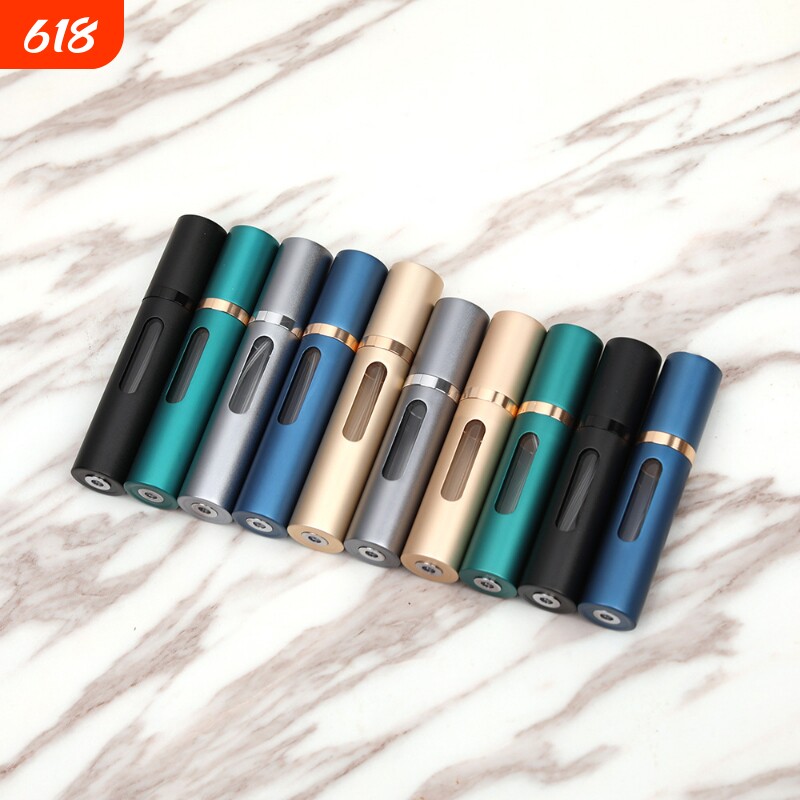 5ml8ml玻璃散装循环自泵香水分装瓶底部充装便携空瓶瓶子喷雾瓶
