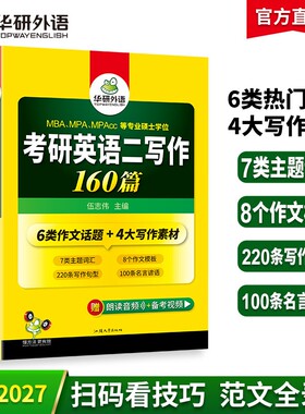 华研外语考研英语二写作160篇
