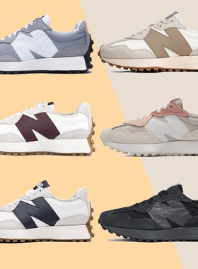 新款联名NB327老爹鞋系列厚底运动休闲鞋复古情侣鞋跑步鞋元祖灰