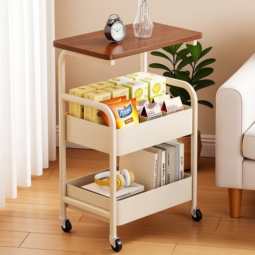可移动小推车收纳置物架子床头柜