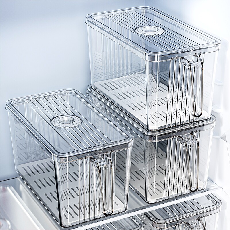 保鲜盒食品级冰箱专用收纳盒厨房蔬菜整理神器冷冻鸡蛋储物盒密封