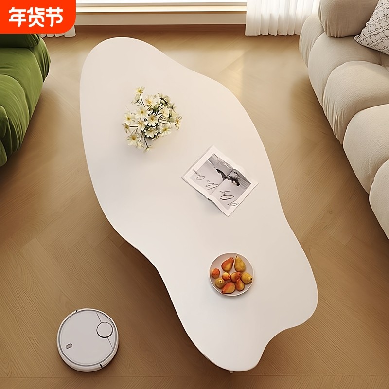 茶几简约现代客厅家用小户型奶油风茶桌出租屋用简易小桌子云朵