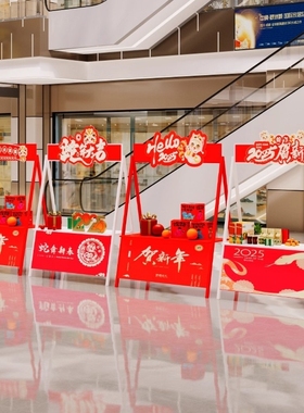 厂家直销市集铁艺展示架摊位促销折叠摆摊桌夜市地摊架集市移动