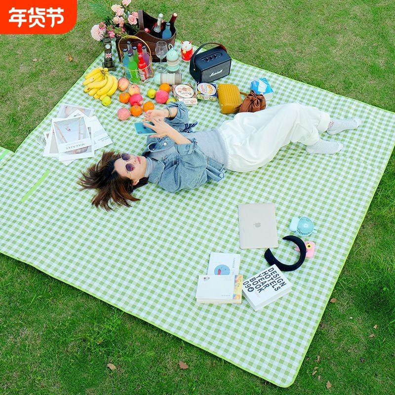 野餐垫防潮垫户外野炊营沙滩帐篷地垫防水加厚野外露营垫子野餐布