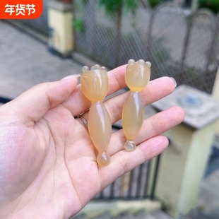 朱雀三啄天然绵羊角一体眼部莲蓬拨筋棒点穴棒眼部黑眼圈眼袋细纹