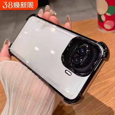 适用vivoiqooz11turbo手机壳iqooz11tubro透明保护硅胶套z9自带镜头膜iqoo气囊全包防摔爱酷z11男女z10turbo+