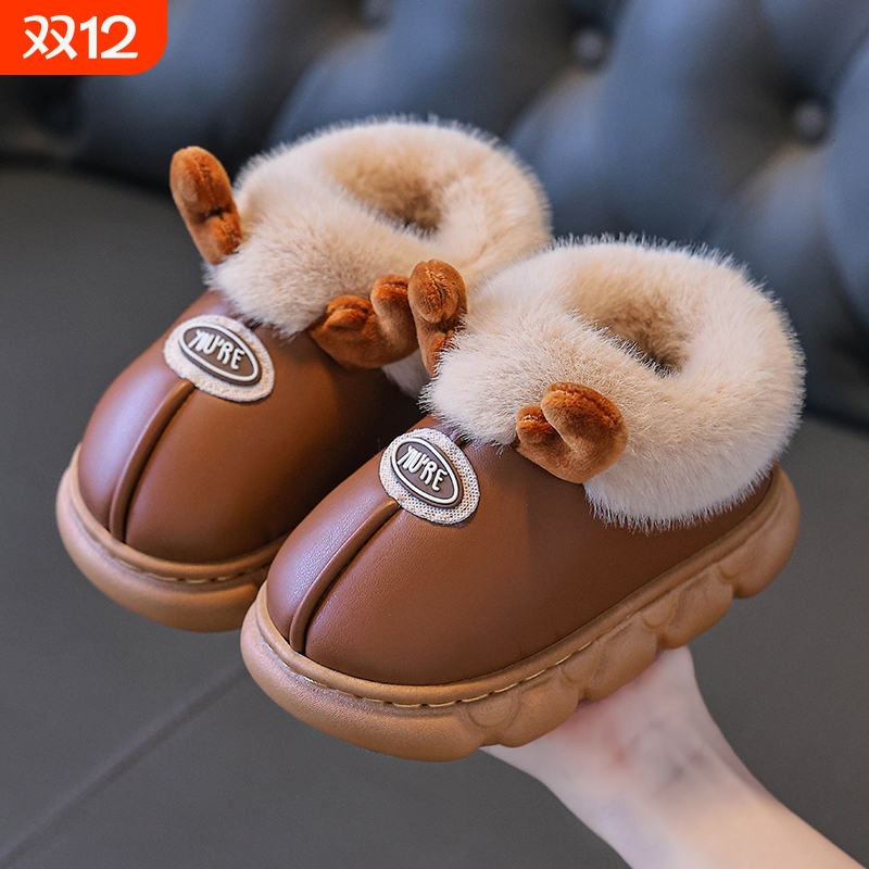儿童冬季防滑棉拖鞋|141人收藏