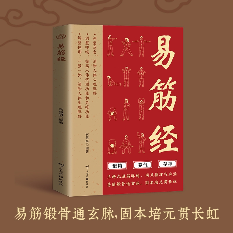 正版 图解易筋经与洗髓经 易筋经十二式养生达摩古法与少林功夫武术书籍图书古代经典传统文化消除身心障碍经典养生禅功易经书籍