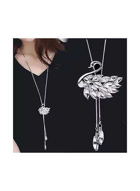 秋冬韩版简约百搭毛衣链女长款吊坠时尚气质衣服配饰挂件装饰项链