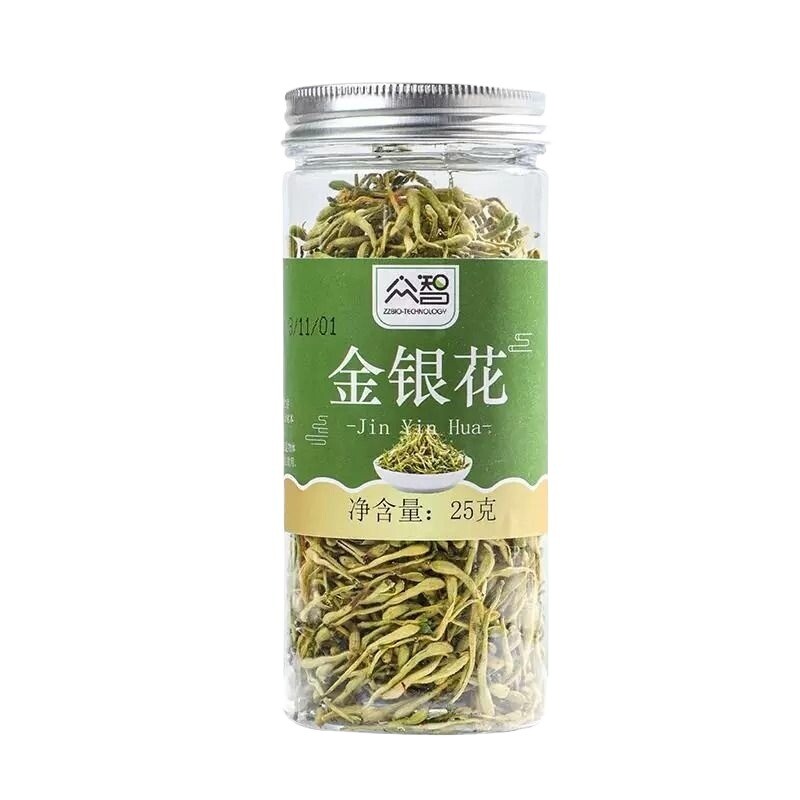 罐装金银花茶25g中药材干花养生茶泡水凉茶菊花清火