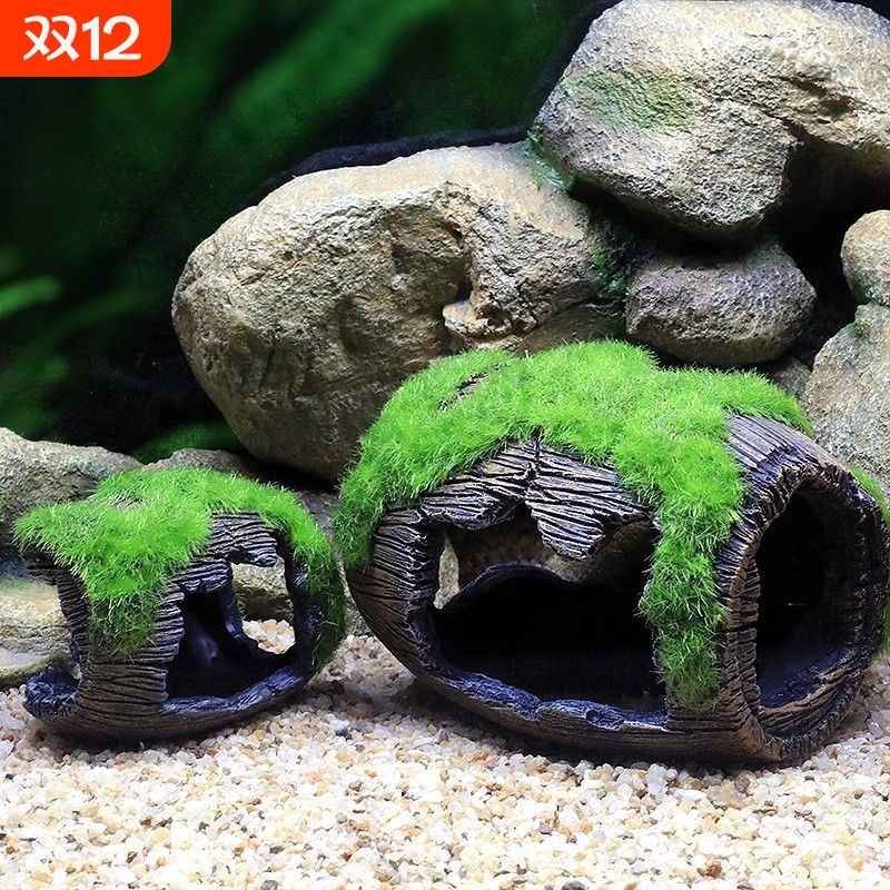 鱼缸造景陶罐躲避屋鱼虾躲避洞摆件迷你鹦鹉鱼繁殖屋产卵虾窝小鱼