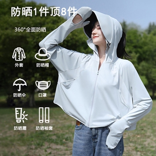 冰丝防晒衣女款2026新款夏季防紫外线防晒服薄款防晒罩衫防晒外套