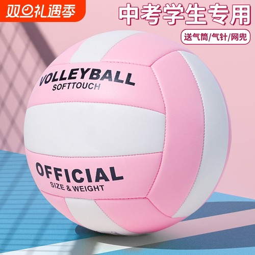 排球五号中考专用大学生体考5号软式4号充气儿童训练小学生比赛用
