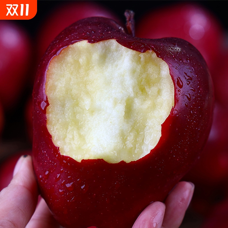 【优质产区】甘肃天水花牛新鲜采摘圣诞平安夜红蛇苹果整箱包邮