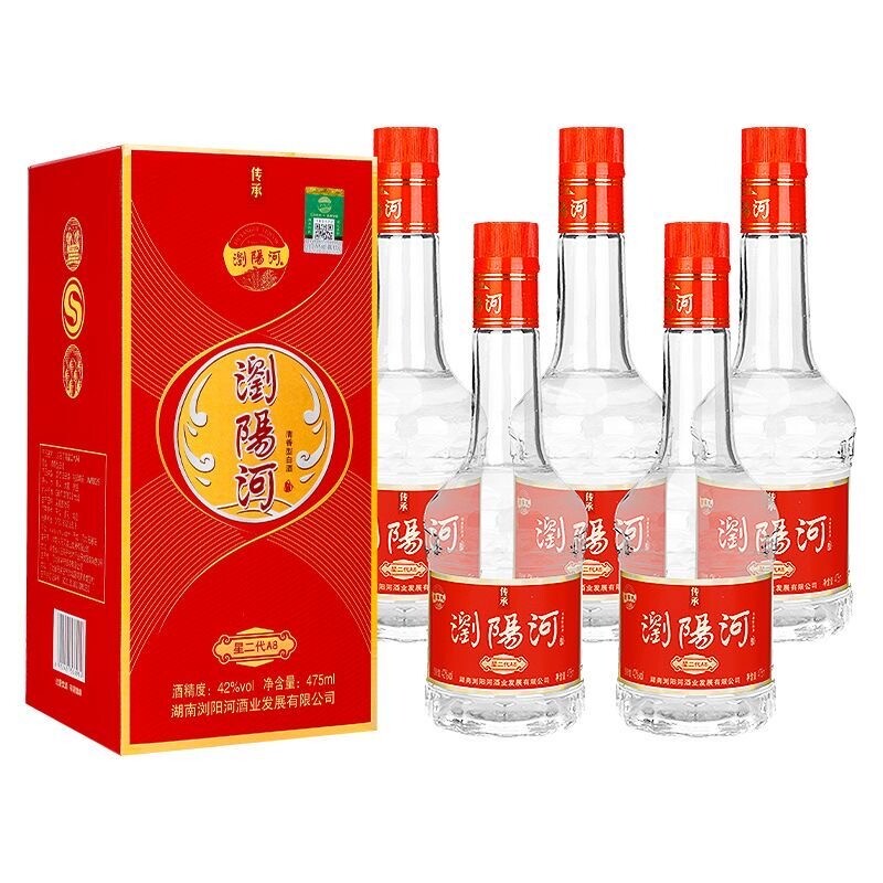 浏阳河 星二代A8清香型42度白酒一整箱6瓶装过节日送礼