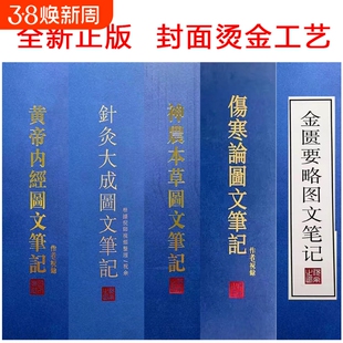 精装 倪海厦针灸大成图文笔记 金匮要略笔记 黄帝内经笔记 神农本草经笔记 伤寒论笔记 天纪图文解析笔记最新版 送视频