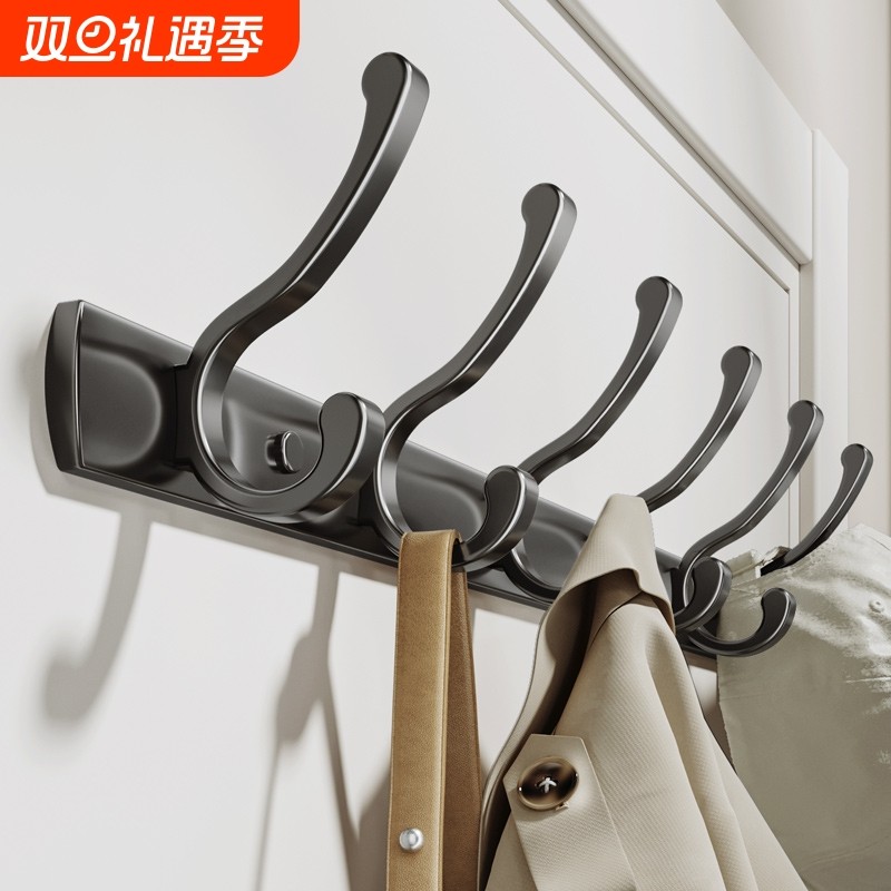 门后挂钩免打孔进门玄关挂衣架强力承重墙上壁挂式挂衣钩粘钩上墙