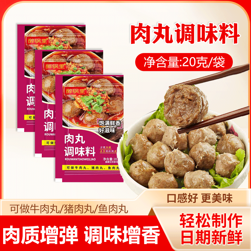肉丸调味料家用调味粉做肉丸子专用粉山东德州牛肉猪肉鱼肉丸调料
